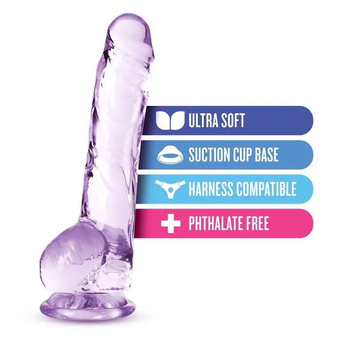 Dildos Blush Novelties Naturally Yours 8 Inch Crystalline Dildo Amethyst Dildos Blush Novelties Naturally Yours 8 Inch Crystalline Dildo Amethyst