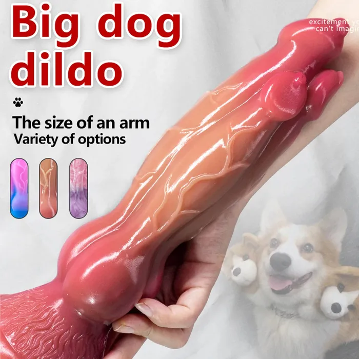 Dildos Domlust Realistic Dog Dildo Monster Three Head Animal Dildos Sex Toys Domlust Exotic