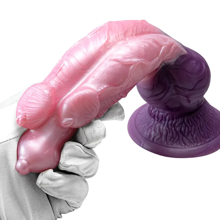 Dildos Domlust Realistic Dog Dildo Monster Three Head Animal Dildos Sex Toys Domlust Exotic