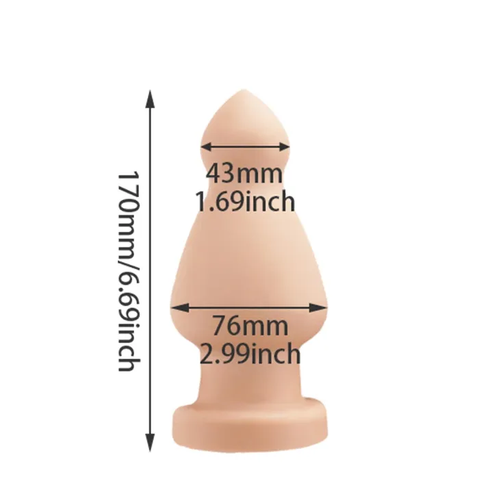 Domlust Anal Big Anal Dildo Butt Plug Premium Silicone Anal Plug Dilator Sex Toys for Women