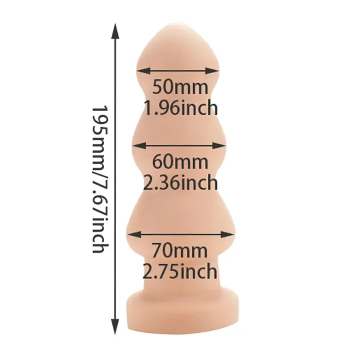Domlust Anal Big Anal Dildo Butt Plug Premium Silicone Anal Plug Dilator Sex Toys for Women