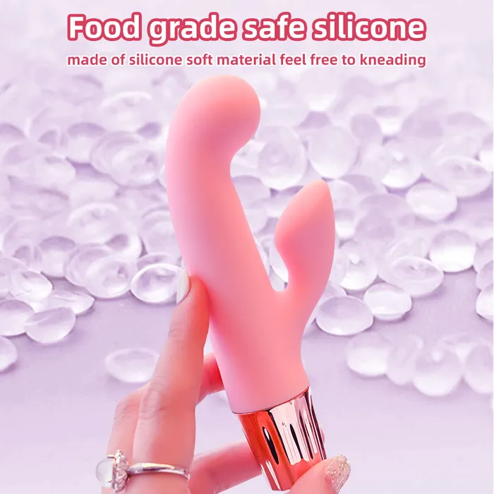 Domlust Female Sex Toys Vibrating Anal Dildo Finger Rabbit Vibrator Double End G Spot Clit Stimulator Sex Toys for Women