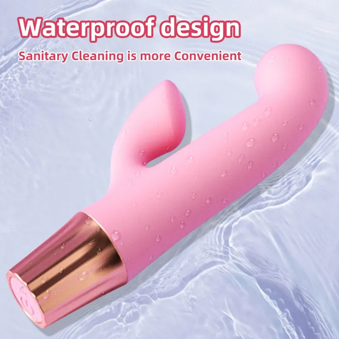 Domlust Female Sex Toys Vibrating Anal Dildo Finger Rabbit Vibrator Double End G Spot Clit Stimulator Sex Toys for Women