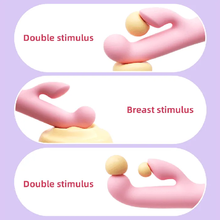 Domlust Female Sex Toys Vibrating Anal Dildo Finger Rabbit Vibrator Double End G Spot Clit Stimulator Sex Toys for Women