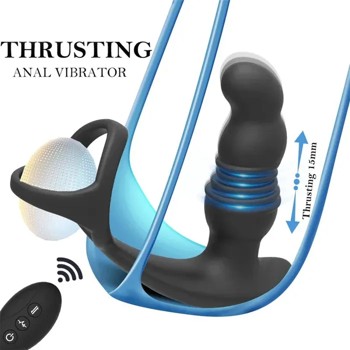 Domlust Male Sex Toys Remote Control Thrusting Dildo Prostate Massager Cock Ring Delay Ejaculation Male Sex Toy Domlust Male Sex Toys Remote Control Thrusting Dildo Prostate Massager Cock Ring Delay Ejaculation Male Sex Toy