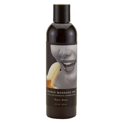 Earthly Body Couples Edible Massage Oil Banana 8 fl oz 237 ml