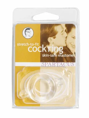Elastomer CRing Clear Spartacus Male Sex Toys