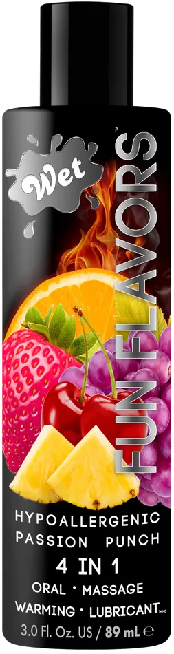 Female Sex Toys Wet Fun Flavors Passion Punch 4 in 1 3oz