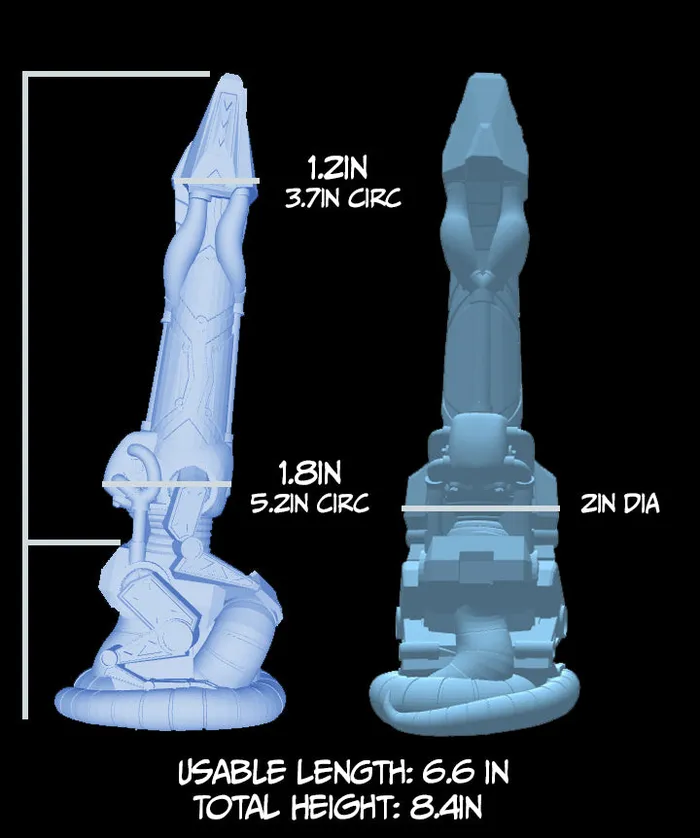 From The Edge Toys Female Sex Toys Toxin GITD Medium silicone TX430