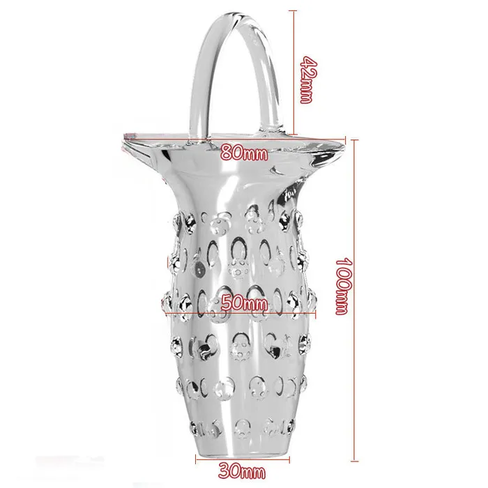 Jelly Cock Sleeve Penis Enlarger Penis Ring Delay Ejaculation Condom Sex Toy for Men Domlust Male Sex Toys