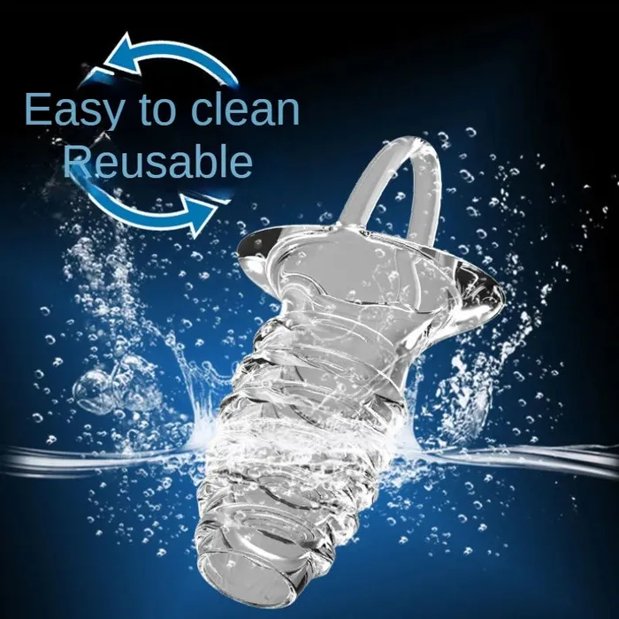 Jelly Cock Sleeve Penis Enlarger Penis Ring Delay Ejaculation Condom Sex Toy for Men Domlust Male Sex Toys