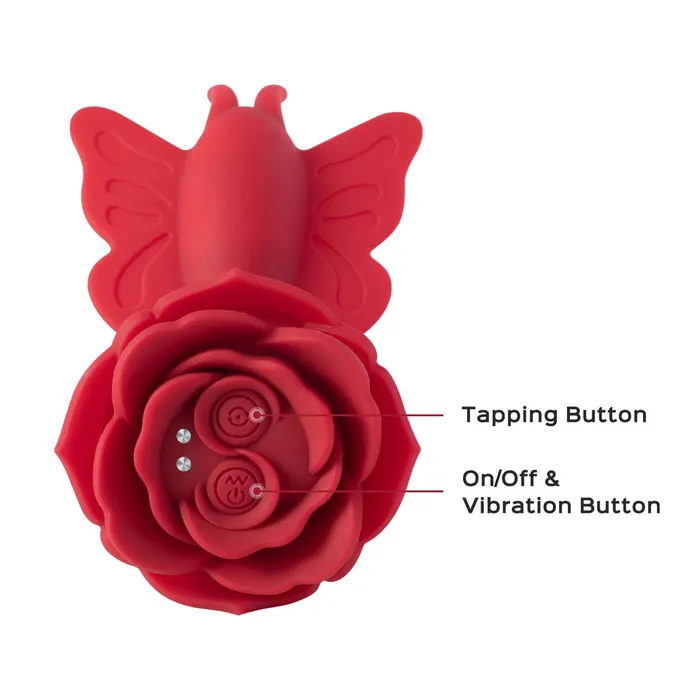 Layla Butterfly Clit and GSpot Vibrator Red Honey Play Box Vibrators Layla Butterfly Clit and GSpot Vibrator Red Honey Play Box Vibrators