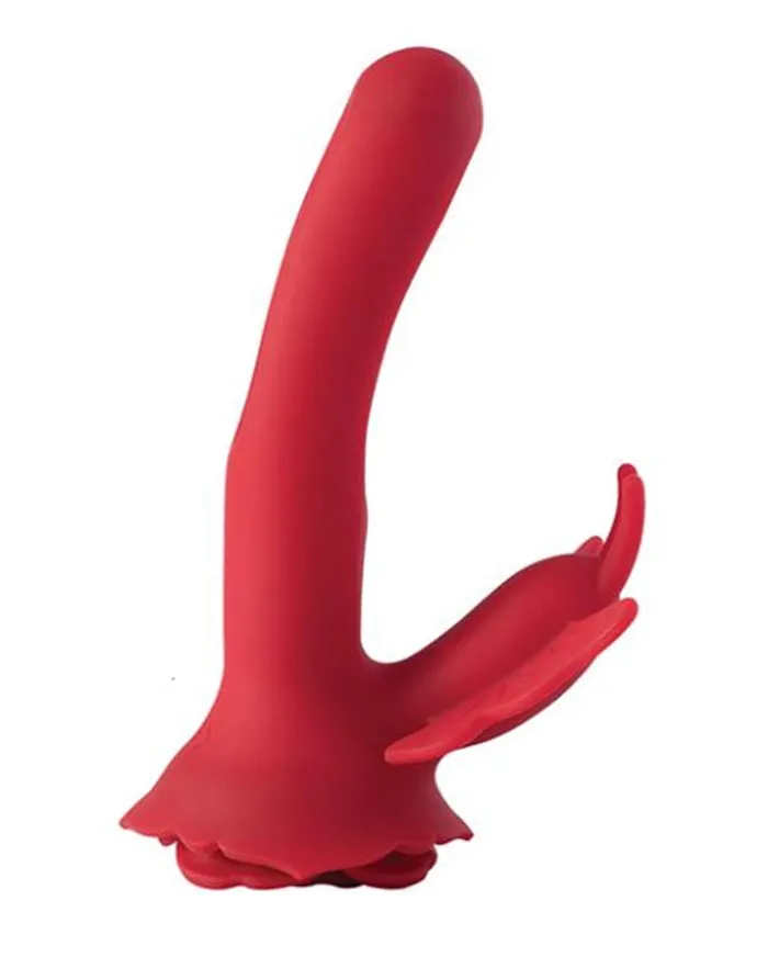 Layla Butterfly Clit and GSpot Vibrator Red Honey Play Box Vibrators Layla Butterfly Clit and GSpot Vibrator Red Honey Play Box Vibrators