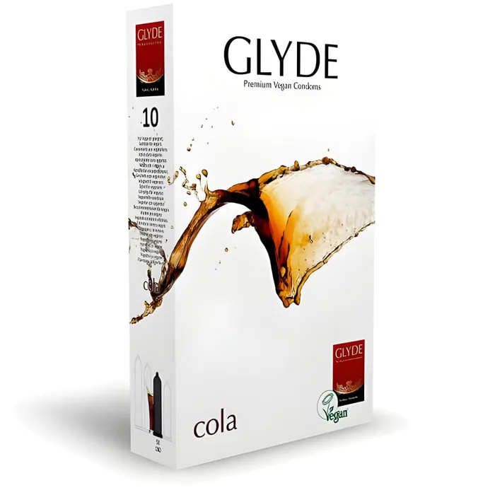 Male Sex Toys Glyde Vegan Condoms Glyde Ultra Cola Flavour Vegan Condoms 10 Pack Male Sex Toys Glyde Vegan Condoms Glyde Ultra Cola Flavour Vegan Condoms 10 Pack