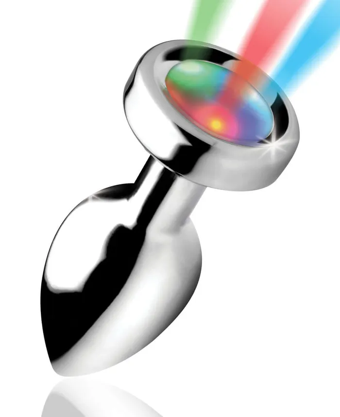Male Sex Toys Light Up Small Anal Plug XR Brands Booty Sparks
