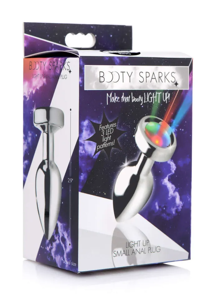 Male Sex Toys Light Up Small Anal Plug XR Brands Booty Sparks Male Sex Toys Light Up Small Anal Plug XR Brands Booty Sparks