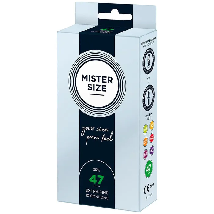 Male Sex Toys Mister Size Mister Size 47mm Your Size Pure Feel Condoms 10 Pack Male Sex Toys Mister Size Mister Size 47mm Your Size Pure Feel Condoms 10 Pack