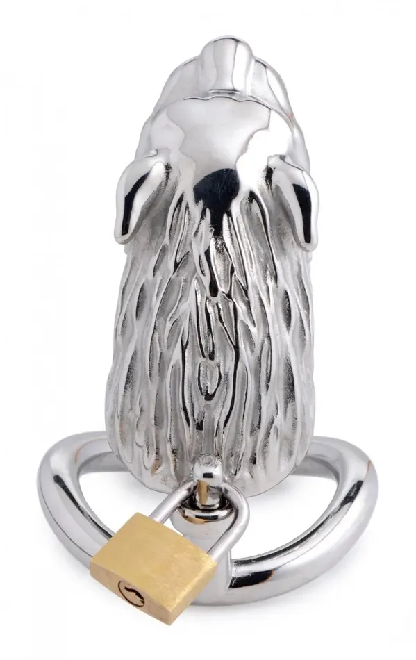 Master Series Male Sex Toys Tiger King Locking Chastity Cage