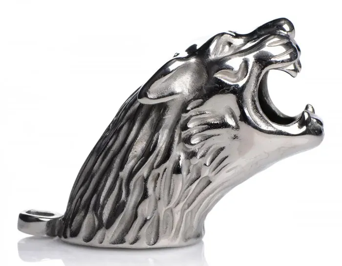 Master Series Male Sex Toys Tiger King Locking Chastity Cage