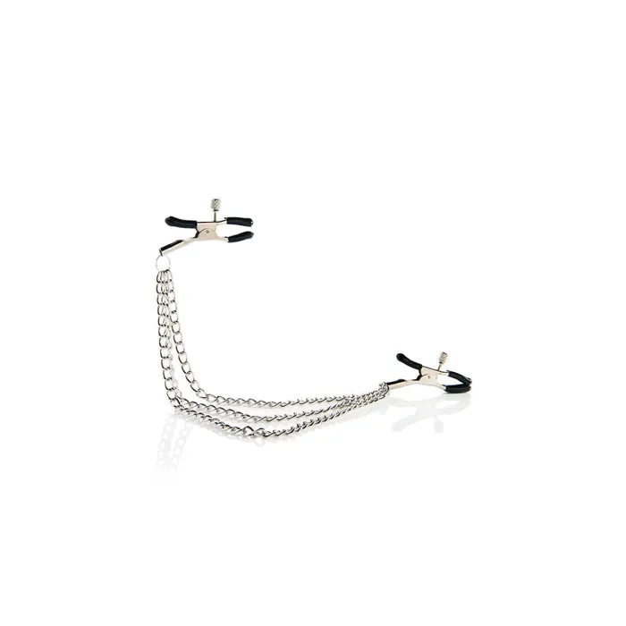 Master Series Vibrators Triple Nipple Chain Clamp Master Series Vibrators Triple Nipple Chain Clamp