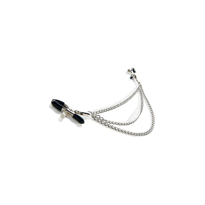 Master Series Vibrators Triple Nipple Chain Clamp Master Series Vibrators Triple Nipple Chain Clamp