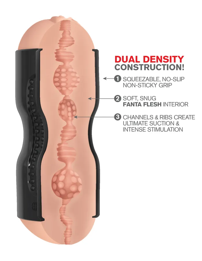 Pipedream Extreme Tight Grip Pussy and Ass Masturbator Pipedream Male Sex Toys