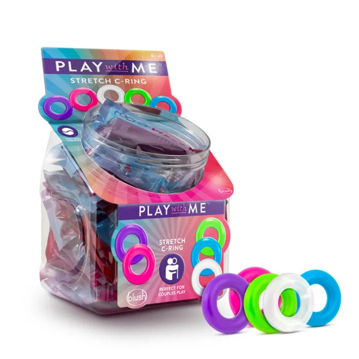 Play With Me Stretch CRing 50 Pc Blush Novelties Couples
