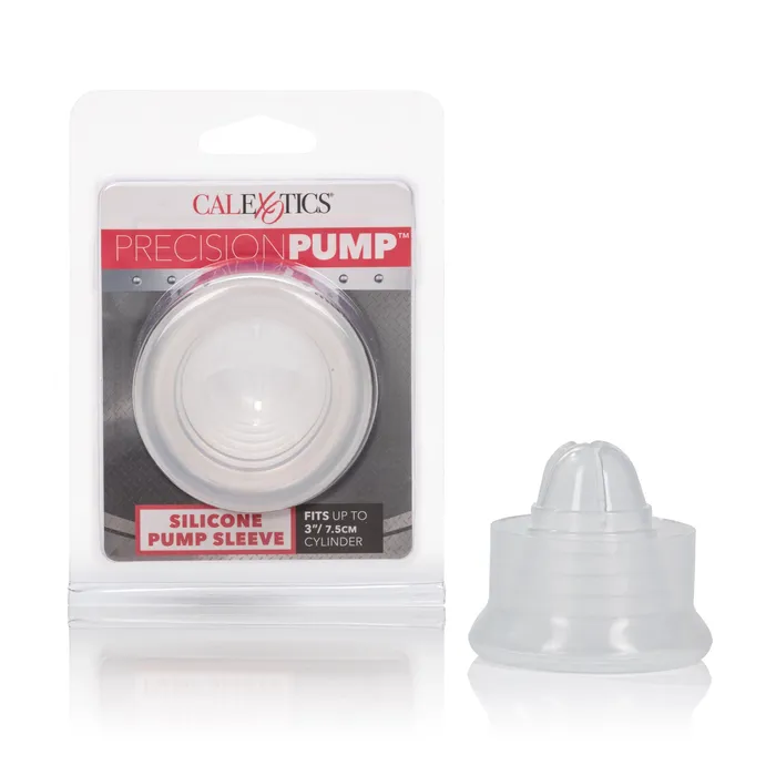 Precision Pump Silicone Pump Sleeve Clear CalExotics Male Sex Toys