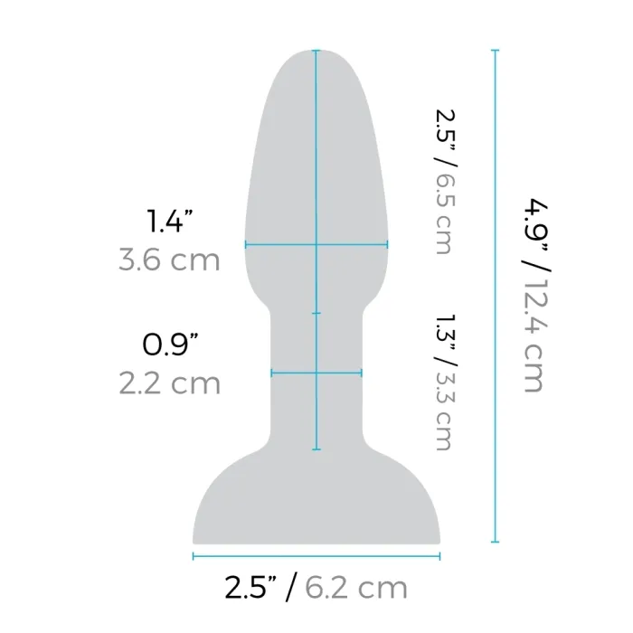 RIMMING PETITE TEAL bVibe Vibrators