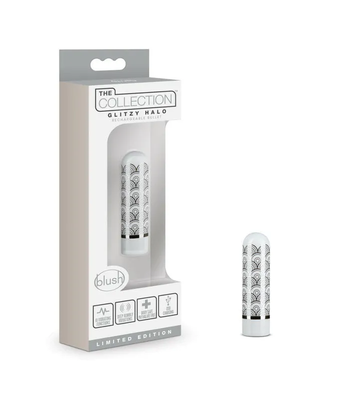 Sale Specials Female Sex Toys The Collection Glitzy Halo Rechargeable Bullet Silver Sale Specials Female Sex Toys The Collection Glitzy Halo Rechargeable Bullet Silver