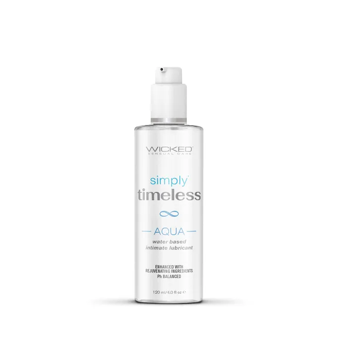 Simply Timeless Aqua Water Based 4 Oz Wicked Sensual Care Vibrators