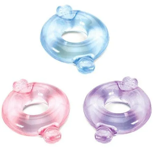 Spartacus Vibrators Elastomer Bluepurplepink Set