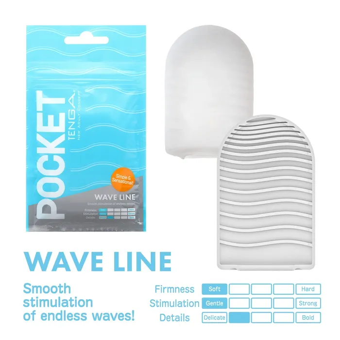 Tenga Vibrators POCKET TENGA WAVY LINE