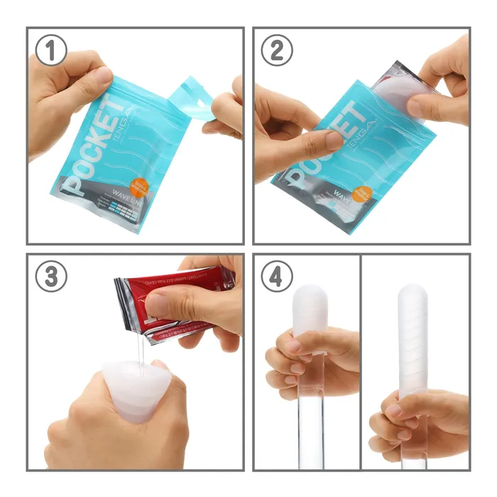 Tenga Vibrators POCKET TENGA WAVY LINE