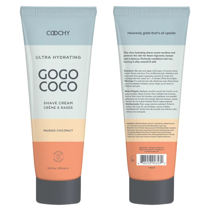 Ultra Hydrating Mango Coconut Shave Cream 85oz Coochy Ultra Female Sex Toys