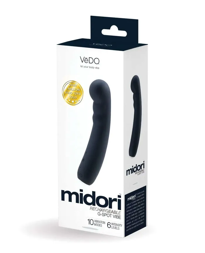 VeDO Vibrators Midori Rechargeable GSpot Vibe Just Black