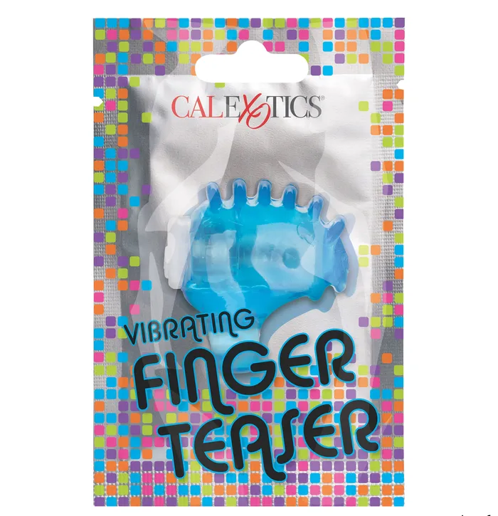 Vibrators CalExotics Foil Pack Vibrating Finger Teaser Blue Vibrators CalExotics Foil Pack Vibrating Finger Teaser Blue