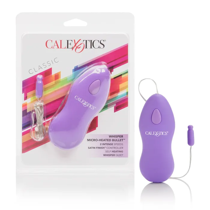 Vibrators CalExotics Whisper Micro Heated Bullet Purple Vibrators CalExotics Whisper Micro Heated Bullet Purple