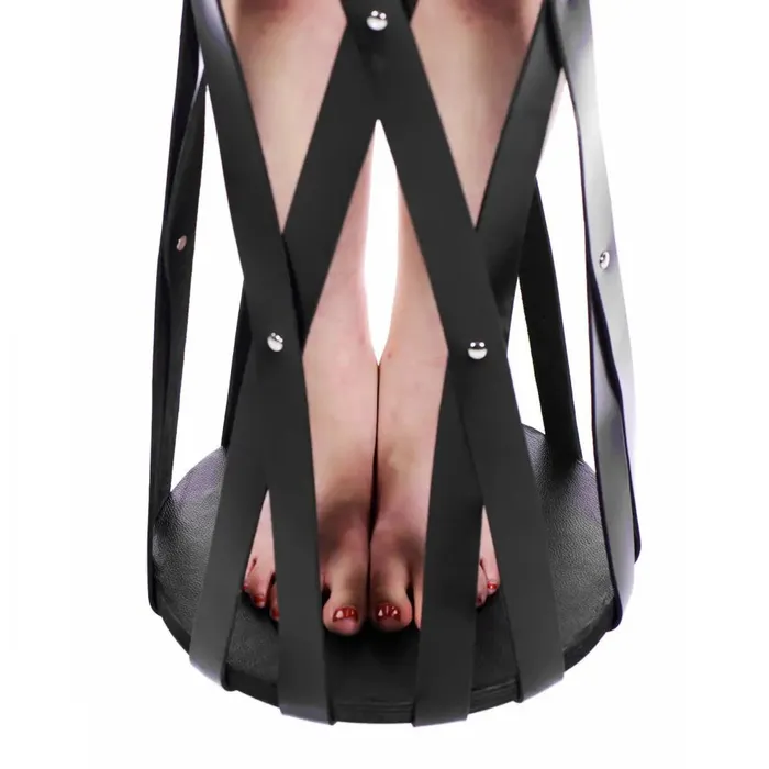 XR Brands Male Sex Toys Hanging Leather Strap Cage BDSM Furniture Advanced Bondage Restraint Cage XR Brands Male Sex Toys Hanging Leather Strap Cage BDSM Furniture Advanced Bondage Restraint Cage