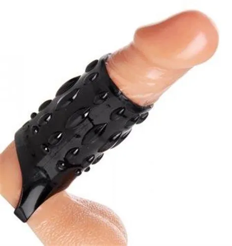 XR Brands Size Matters Male Sex Toys Sheath Sensations Enhancer Sex Sleeve Black