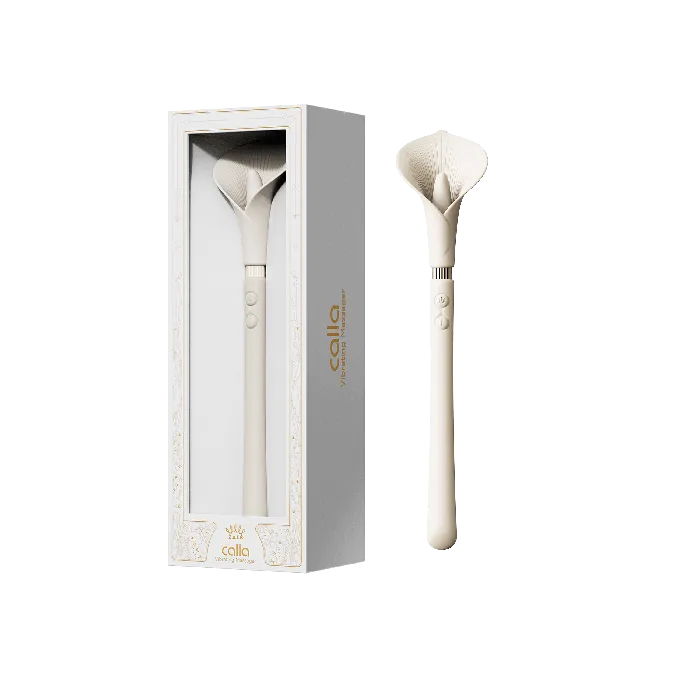 ZALO Calla DualHead Vibrating Wand Ivory White ZALO Female Sex Toys