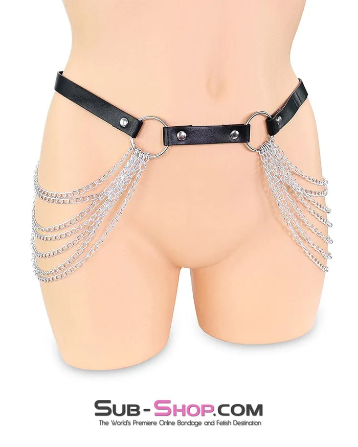 0584M Cascading Hip Chains BDSM Body Skirt Moonwell Female Sex Toys