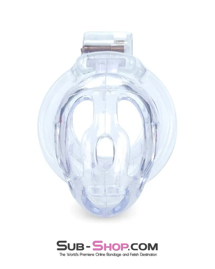 1571AR Hard Up Clear High Security Cock Cage Chastity Device Aria Male Sex Toys