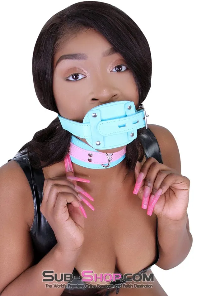 2739RS Locking Rubber Penis Gag Diamond Blue Strap SPECIAL OFFER Raysent Male Sex Toys