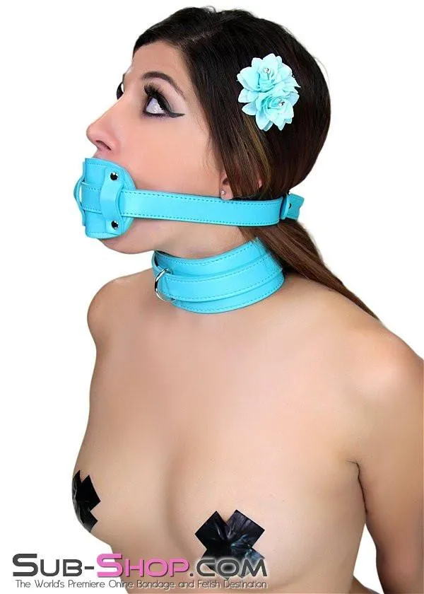 2739RS Locking Rubber Penis Gag Diamond Blue Strap SPECIAL OFFER Raysent Male Sex Toys