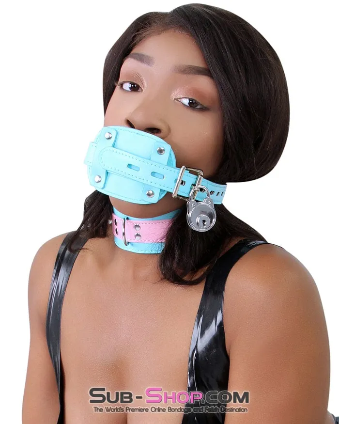 2739RS Locking Rubber Penis Gag Diamond Blue Strap SPECIAL OFFER Raysent Male Sex Toys