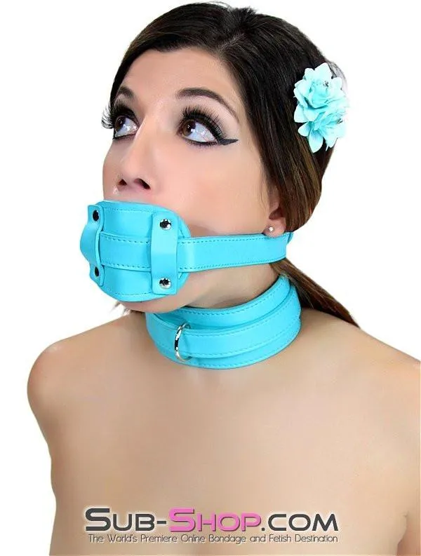 2739RS Locking Rubber Penis Gag Diamond Blue Strap SPECIAL OFFER Raysent Male Sex Toys