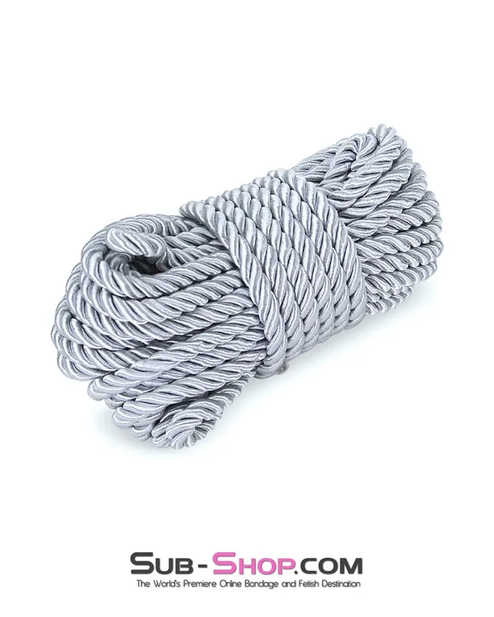 7813RS Silver Linings Silky Braided Silver Bondage Rope MEGA Deal Raysent Anal 7813RS Silver Linings Silky Braided Silver Bondage Rope MEGA Deal Raysent Anal