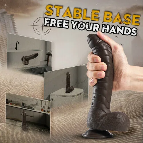 87 Inch Black Remote Control Vibrating Thrusting Dildo Anal