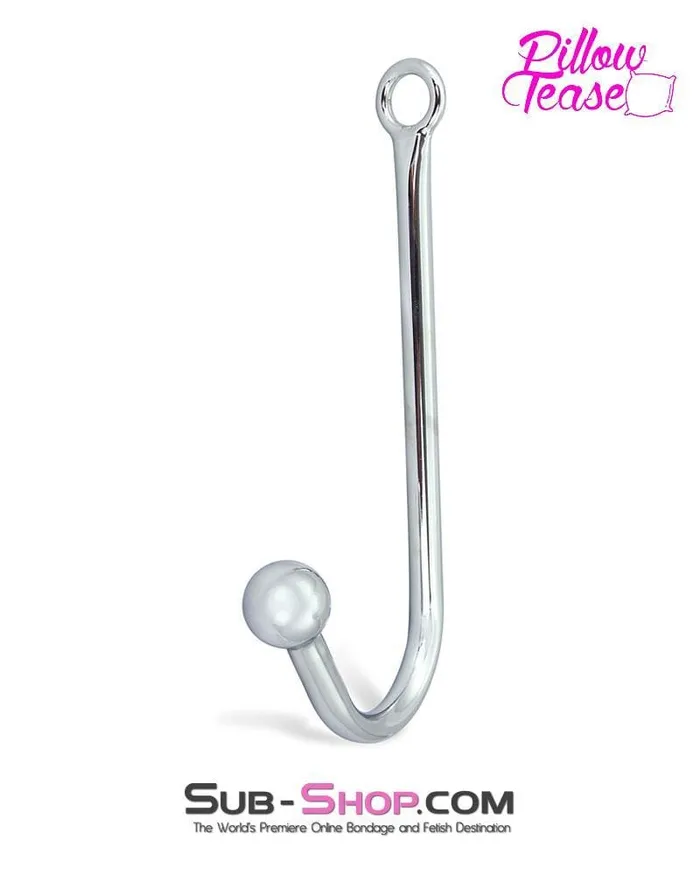 9313HSSIS Sissy Bar Chrome Steel Ball Bondage Slave Anal Hook HSY Male Sex Toys